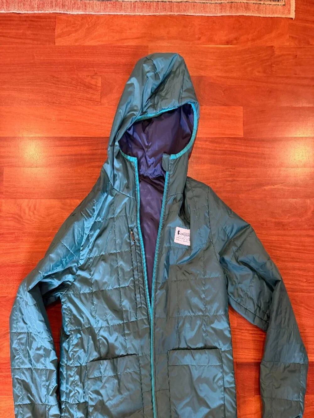 Cotopaxi Teca Cálido Hooded Insulated Reversible Jacket - Women - L - Green - Picture 1 of 4